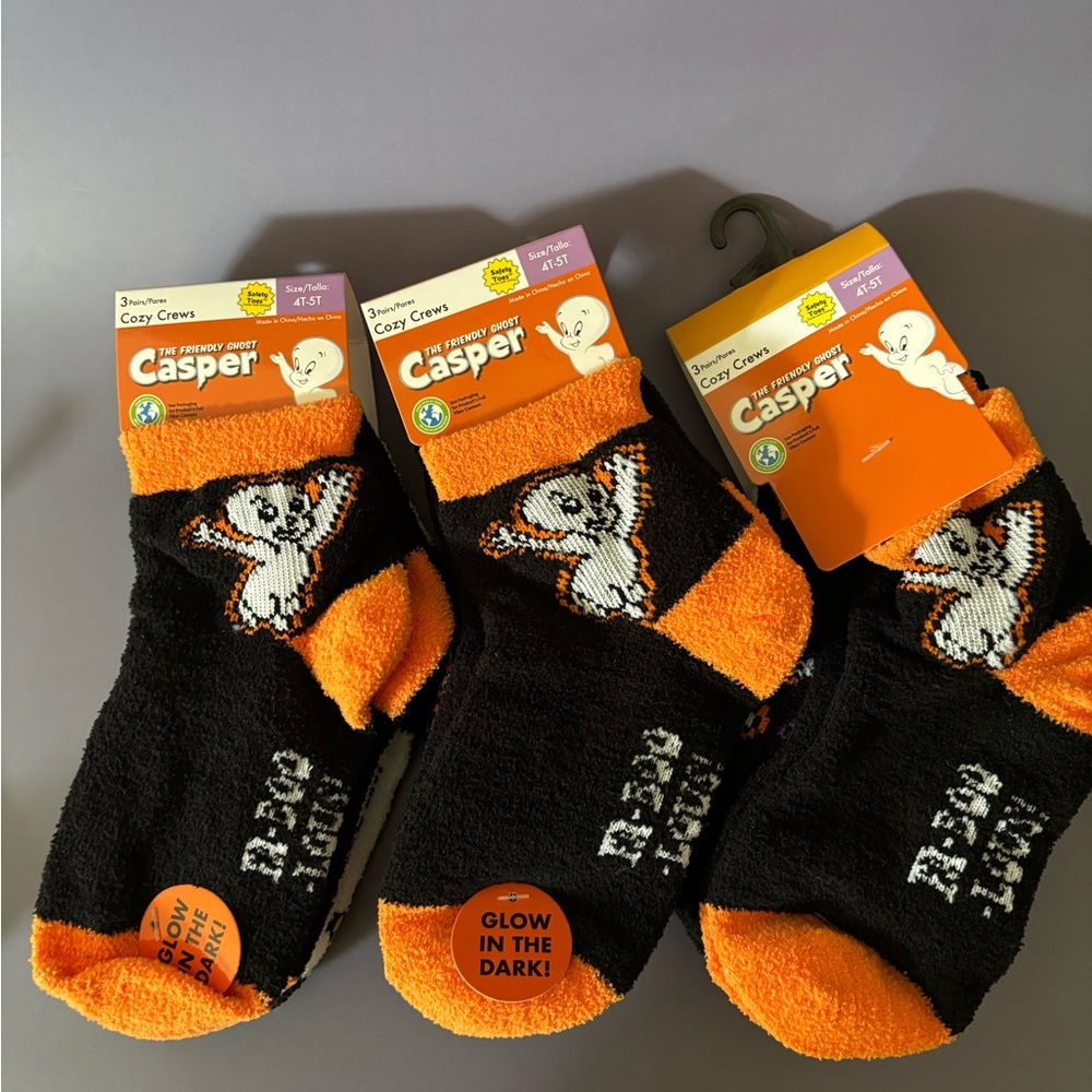 Toddler cozy crew, Casper socks
